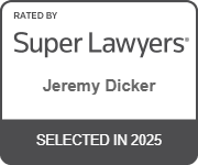 Super Lawyers, Jeremy Dicker, selected in 2025