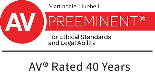 Martindale-Hubbell AV Preeminent, Rated 40 Years